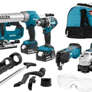 Makita DLX5040TX1 18 V Combiset voor allround werkzaamheden 5,0 Ah accu's (2st.)