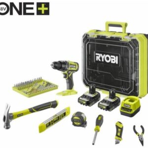 Ryobi RDD18-2C20TAH | Accuboormachine | 18 Volt | 2.0 AH Li-ion + accessoireset