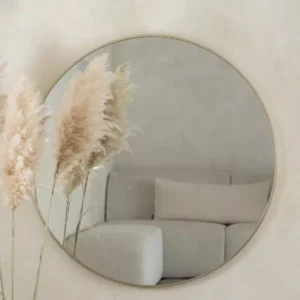 Nea Ronde spiegel 80 cm – Greige