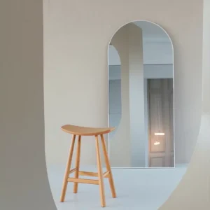 Maj Boogspiegel 180×80 cm – Mat Wit