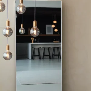 Finn Rechthoekige spiegel 180×80 cm – Mat Wit