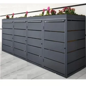 Green Plant Grey Ombouw Antracietgrijs metaal | 4 Containers