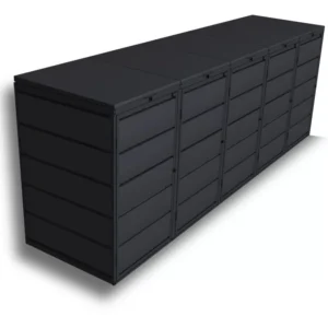 Kuba Store Ombouw Zwart metaal | 5 Containers
