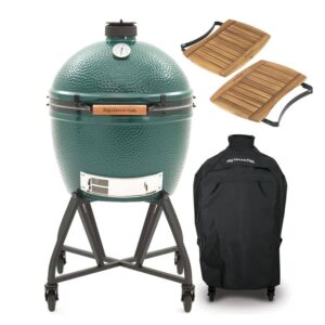 Big Green Egg XL – met intEGGrated handler, hoes en acacia zijplankjes